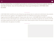 Tablet Screenshot of odyssee-glaces.com